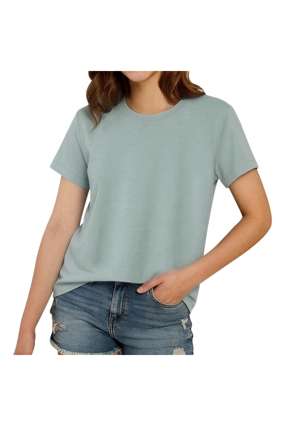 Womens Cap Sleeve Tops T Shirts Boxy Cropped Tee Loose Fit Cotton Crewneck Short Sleeves Casual Summer Fashion Blouse