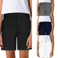 thumbnail image 1 of EYNMVR Youth Boys Golf Shorts Stretch School Uniform Clothes Kids Flat Front Dress Chino Hybrid Twill Casual Shorts Pockets 5-6 Years, 1 of 4