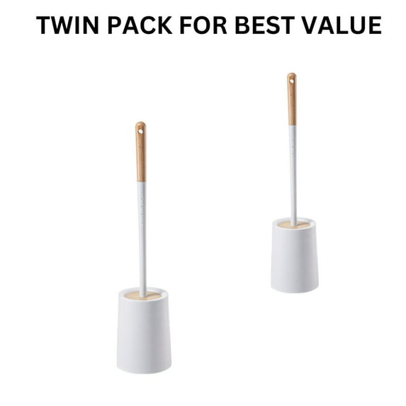 EYS EcoFresh AromaPlus AI-Enhanced Twin Pack Toilet Brush: Dry Base Sleek, Hygienic, and Fragrance-Infused Cleaning Solution