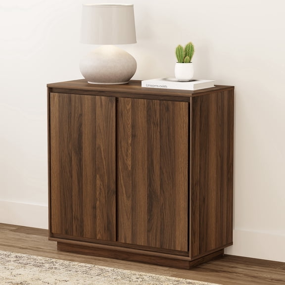 EYYTHUNG Buffet Storage Cabinet, Sideboard Accent Cabinet, Modern Credenza, Brown