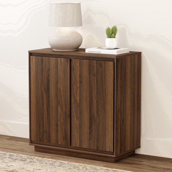 EYYTHUNG Buffet Storage Cabinet, Sideboard Accent Cabinet, Modern Credenza, Brown