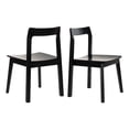 thumbnail image 1 of EYYTHUNG Farmhouse Wood Dining Chairs Set of 2, Mid Century Modern Wooden Dining Chairs, Armless Kitchen Chairs for Living Room Side Chair, Black, 1 of 6
