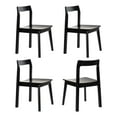 thumbnail image 1 of EYYTHUNG Farmhouse Wood Mid-Century Adult Dining Side Chairs, Black (Set of 4), 1 of 6
