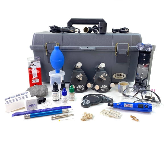 EZ-350D Mobile Pro Windshield Repair System-cordless, rechargeable UV curing light, the Elite Plus UV Curing Light