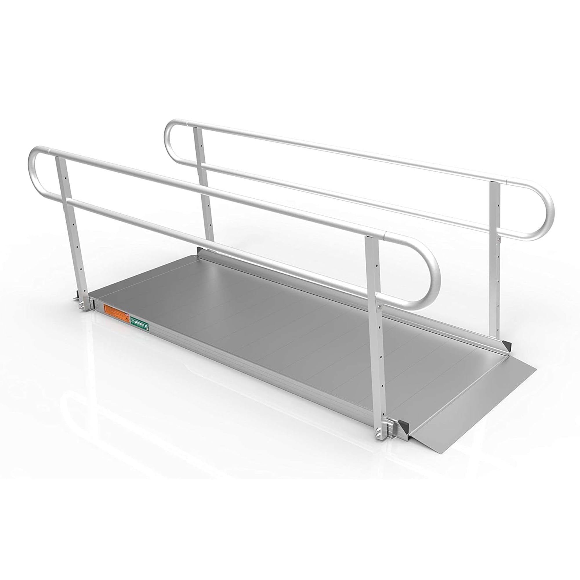 EZ-ACCESS GATEWAY 3G 8 Foot Portable Wheelchair Ramp w/2 Line Handrails