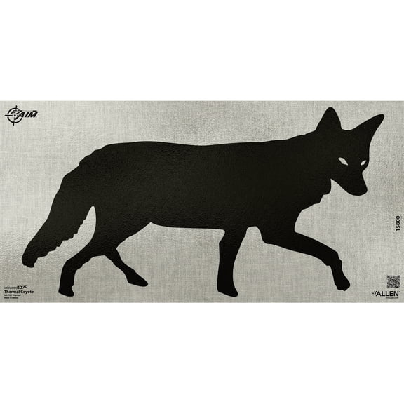 EZ Aim Thermal ID Coyote Paper Target, 24" x 12," Gray