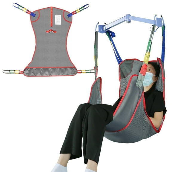 EZ Assistive Universal Full Body Patient Lift Sling, Mesh Fabric, 500 Lb Capacity, Small