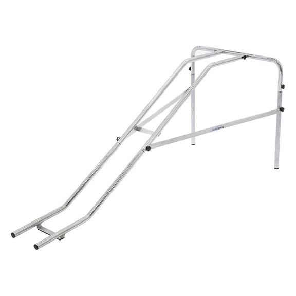 EZ-Bowler Bowling Ramp Helper for Kids, Wheelchairs, and Limited Mobility, 20 lb. Capacity, Assembles with Hand Turn Bolts, Silver