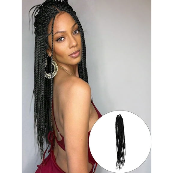 EZ Braid Pro 4X Crochet Hair 16" Senegalese Twist Box Braids (80 Strands/Pack)