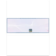 EZ Checks Blank Hologram High Security Laser Business Checks | Check in Middle (Blue/Maroon) | 500 Sheets | Compatible with Sage