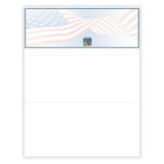 EZ Checks High Security Check Paper with Hologram | U.S. Flag Design | 500 Sheets | QuickBooks Compatible