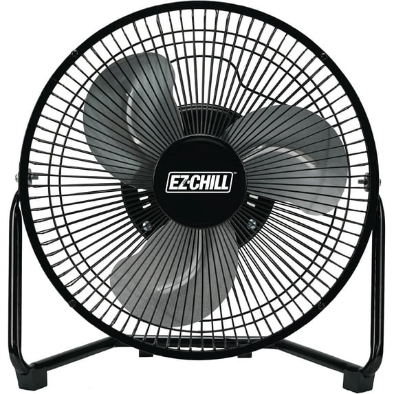 EZ-Chill 9 in. Desk or Table Fan - All-Metal, 3 Speed, Tilt