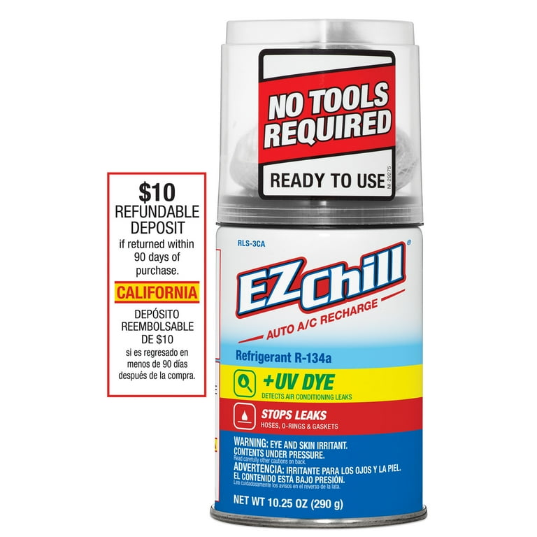 EZ Chill IDQ 134a with System Safe Leak Sealer + UV Dye (10.25