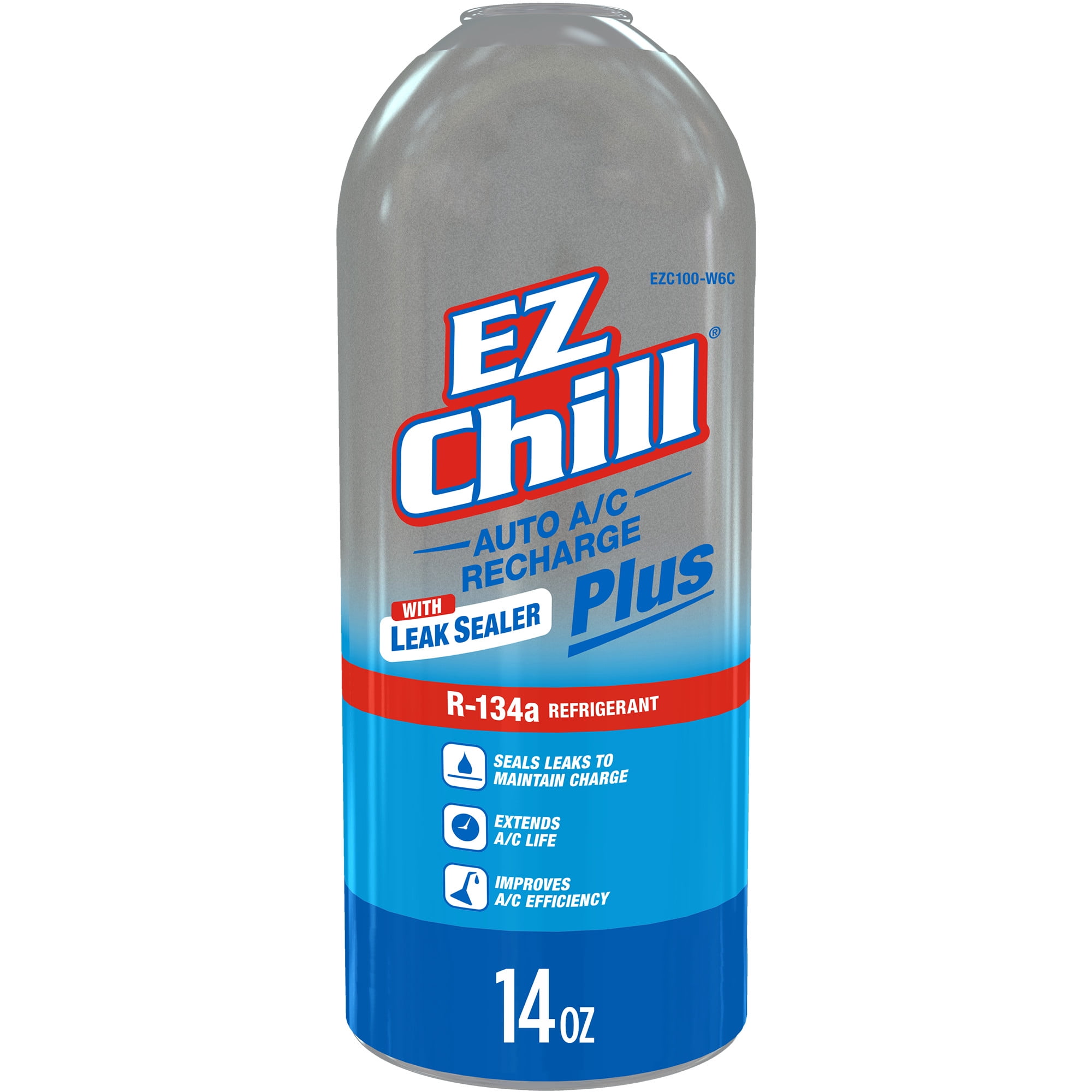 EZ Chill R134a Auto AC Recharge Kit with Leak Sealer Plus 18 OZ