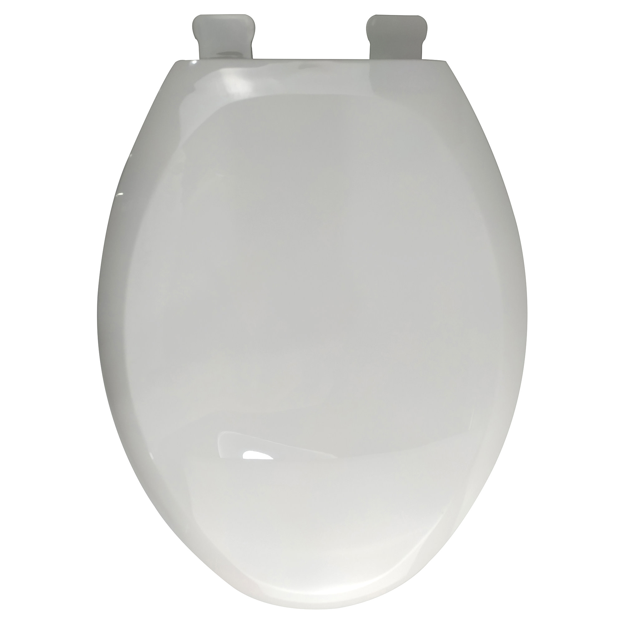 Premium Molded Wood Seat White Elongated Closed Front Toilet Seat for