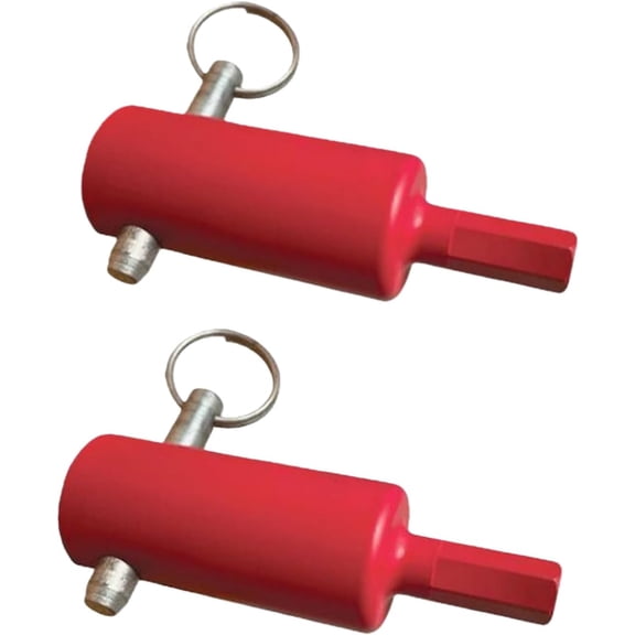 EZ-Crank Trailer Jack Drill Adapter - Heavy Duty Power Drill Crank Handle for 1" Handle Studs, Faster Trailer Jack Operation Tool for Timpte, Dump, Flatbed Trailers (2pc)