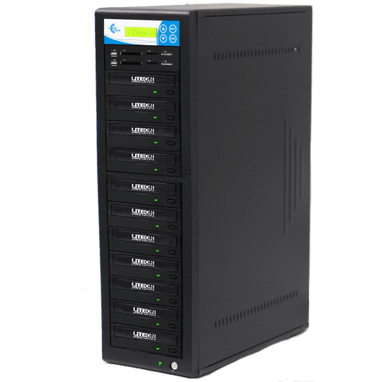 EZ DUPE 1 to 10 Media Mirror Plus Duplicator (Blu-ray) - Flash (SD / CF ...
