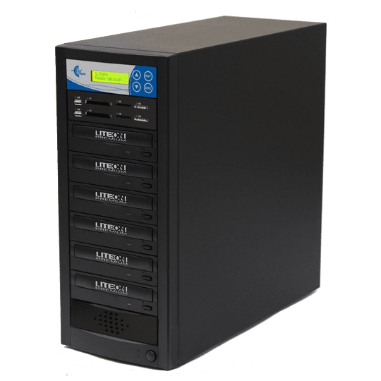 EZ DUPE 1 to 5 Media Mirror Plus Duplicator (DVD) - Flash (SD / CF / MS / MMC / USB) & Disc (DVD / CD) to 1 Media / 5 Disc Copy Copier Multimedia Backup (M1005-SSP)