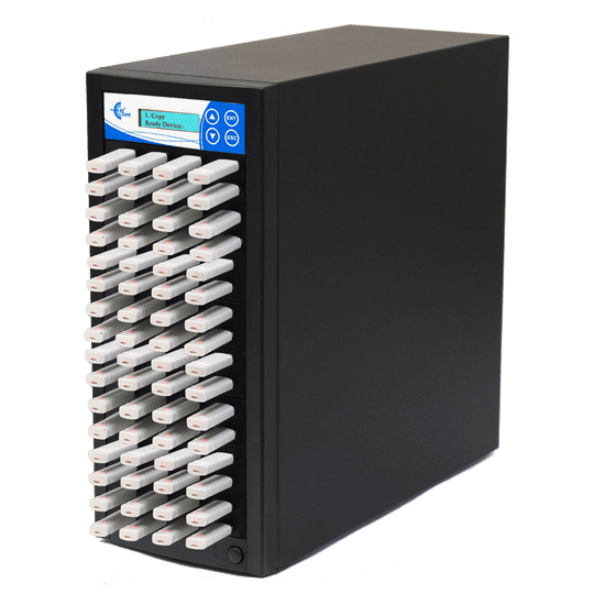 EZ DUPE 1 to 63 USB Pantera Duplicator - 2GB/Min - Multiple USB flash media thumb drive Standalone Copier & DoD Compliant Eraser/Sanitizer - at copy speed up to 35mb/Sec (U63-SSPX8)