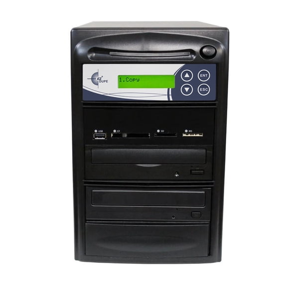 EZ DUPE 1 to 1 Media Mirror Duplicator - Flash (SD/CF/MS/MMC/USB) & Disc (DVD/CD) to DVD CD Disc Copy Copier Multimedia Backup (M901-SSP)