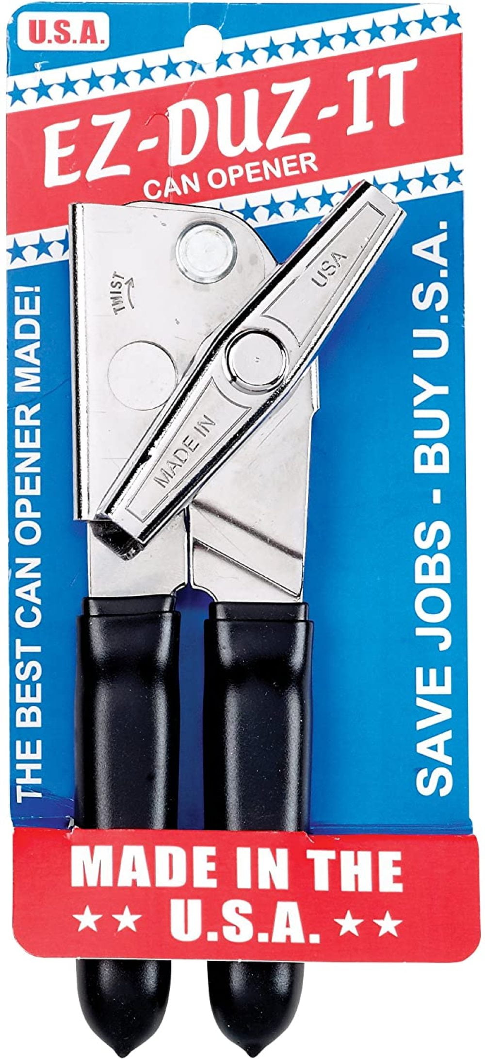 EZ DUZ IT American Made Blue Grips Manual Deluxe Can Opener – Made In The  USA – ASA College: Florida