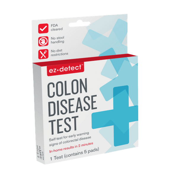 EZ Detect Colon Disease Test, FDA Cleared, at Home Colorectal Test Kit