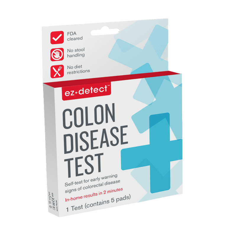 EZ Detect Colon Disease Test, FDA Cleared, at Home Colorectal Test