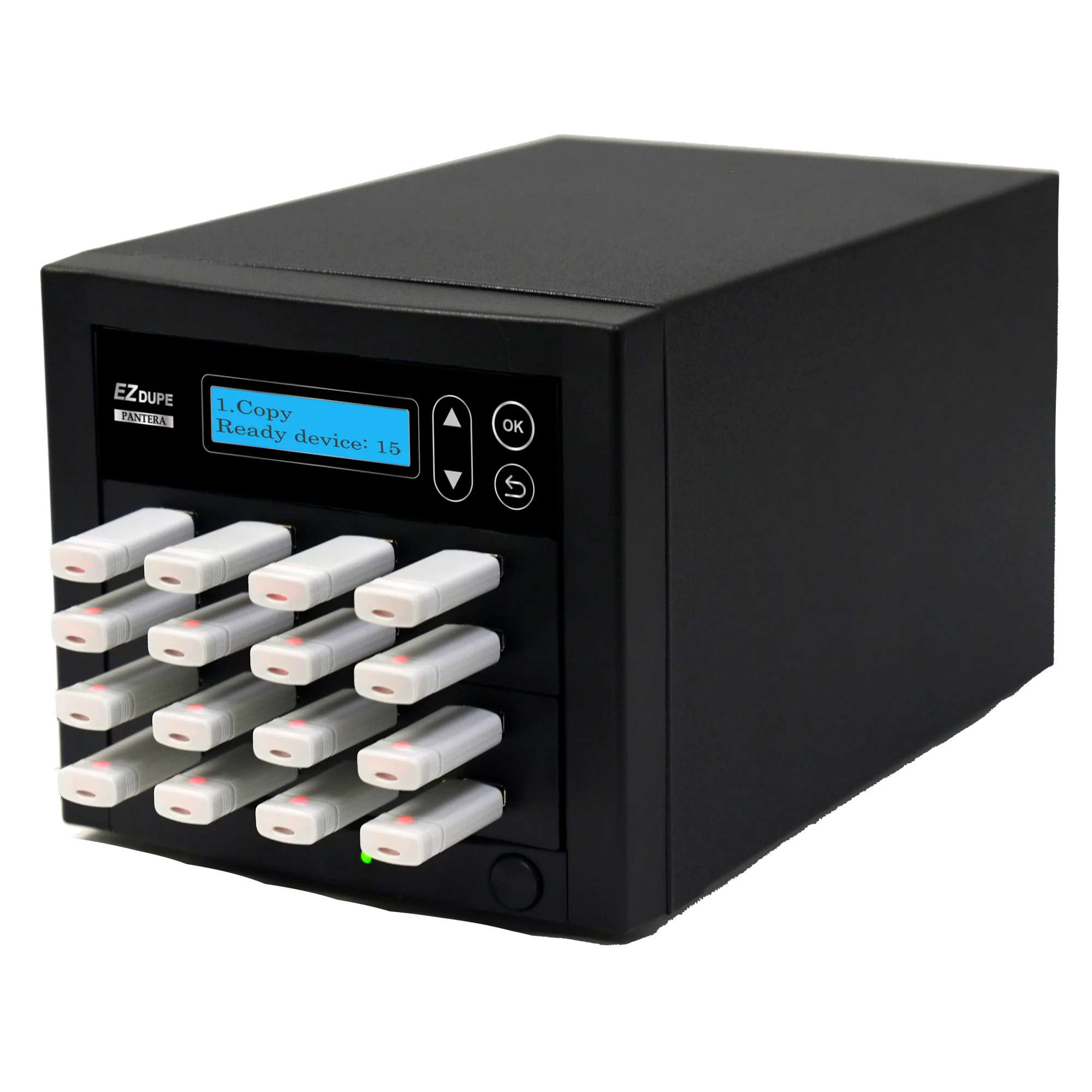 EZ Dupe 1 to 15 USB Duplicator - Flash Media Storage Cloner & Eraser (DoD Compliant) USB Pantera - image 1 of 1