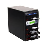 EZ DUPE 1 to 3 SSD HDD Hard Drive Duplicator - 9GB/Min - Standalone Copier and Sanitizer/Eraser for Multiple SATA 3.5 Disk & 2.5 Solid State Drives at copy speed up to 150MB/Sec H03HSATB