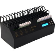 EZ Dupe USB Cyclone Duplicator - 1 to 15 USB 2.0/3. Flash Media Drives & External Hard Drive Copier - HDD SSD Cloner 45MB/Sec with DOD Compliant Eraser