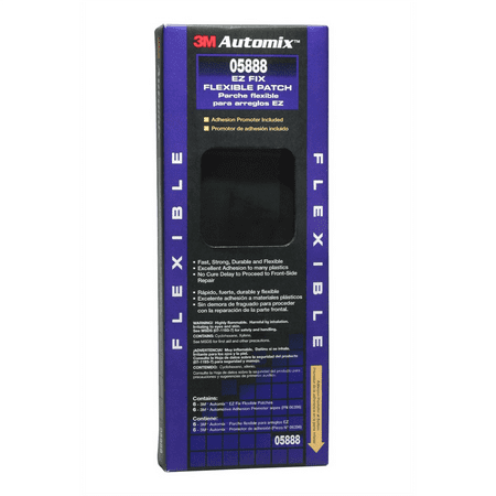 3M Automotive 5888 Automix EZ Fix Flexible Patch, 4" x 8"