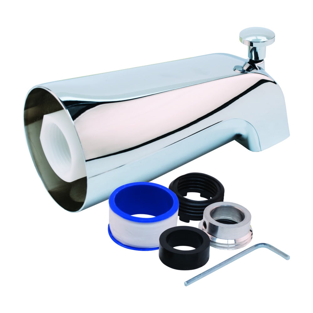 Polished Chrome Universal Tub Spout with Diverter
