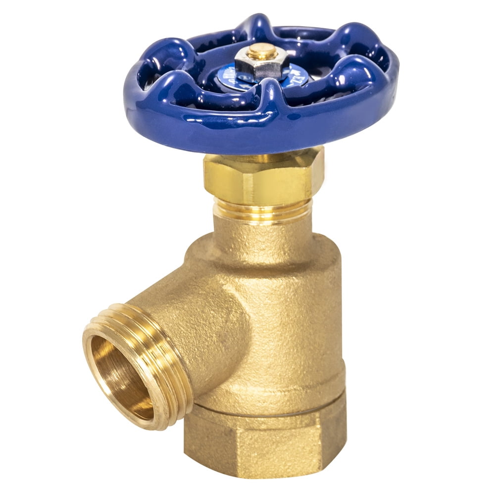 EZFLO 20253 Bent Nose Garden Hose Valve, 3/4 inch FIP x 3/4 inch MHT