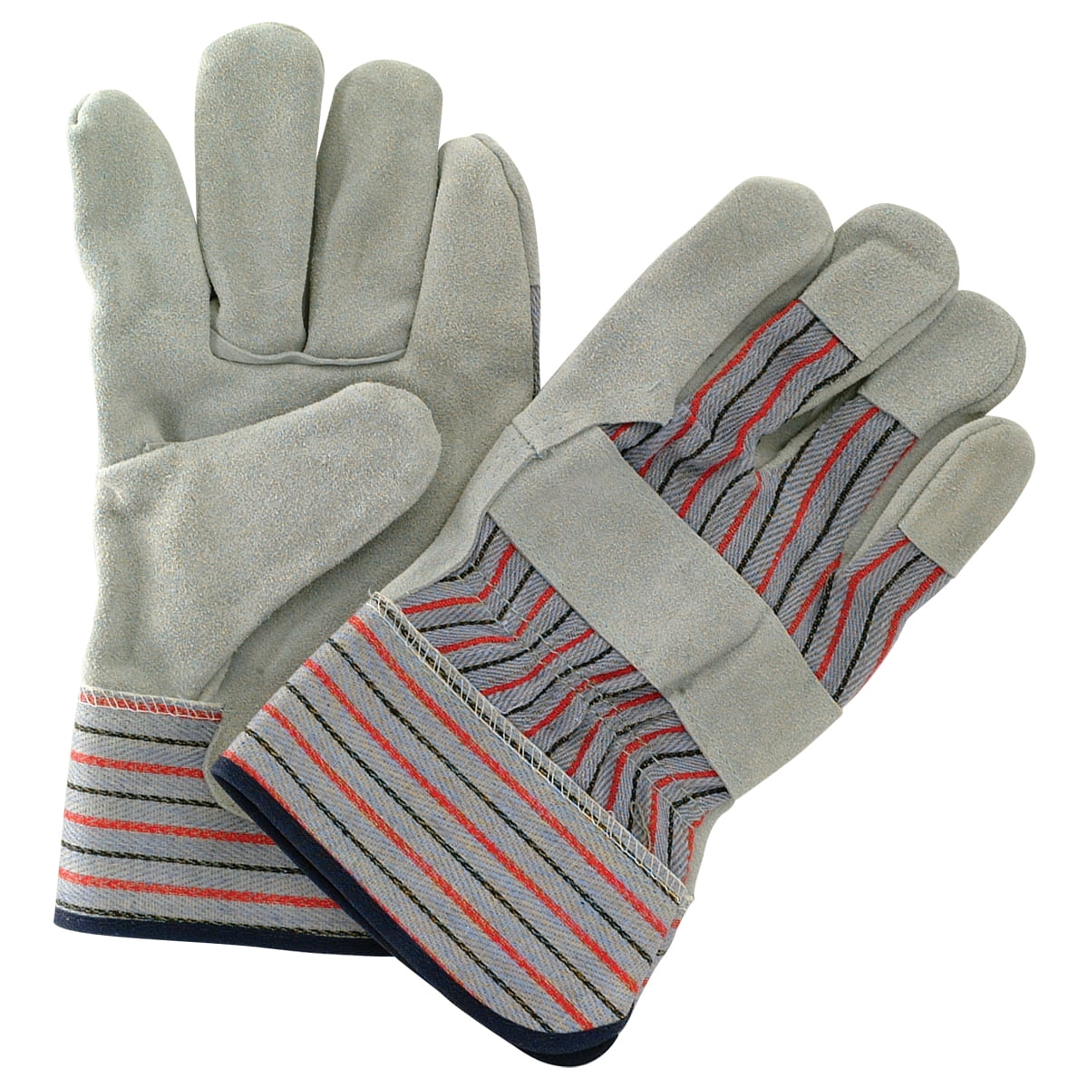EZFLO 55612 Leather Palm Work Gloves with Safety Cuff