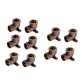 thumbnail image 1 of EZ-FLUID(10-pack) 1/2" Nom. Copper Sweat X 1/2" Fip Threaded Drop Ear Elbow Fitting C by F, LF Brass Shower Drop Ear 90 Degree Elbow with Sweat Socket and Female Threaded Plumbing Fittings, 1 of 4