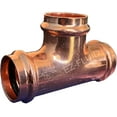 EZFLUID 3/4" Copper Press Tee Fitting,No Lead ProPress Copper Pressure