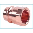 thumbnail image 1 of EZ-FLUID Plumbing 1-1/2" FIP x Press LF Copper Press Female Adapter Pressure Copper Fitting ProPress Female NPT x Press Connection for Residential,Commercial. (1Pack), 1 of 2