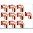 thumbnail image 1 of EZ-FLUID Plumbing 3/4" C X C Copper 90 Degree Elbow,Lead-Free Short TurnPressure Copper Fitting with Sweat Solder Connection for Residential,Commercial.(10 Pack), 1 of 4