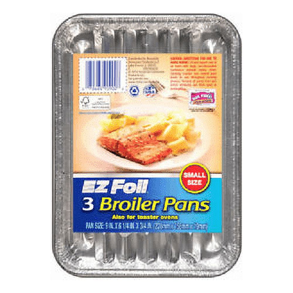 EZ FOIL/REYNOLDS 90900 3Pack 9x6.25 Broiler Pan