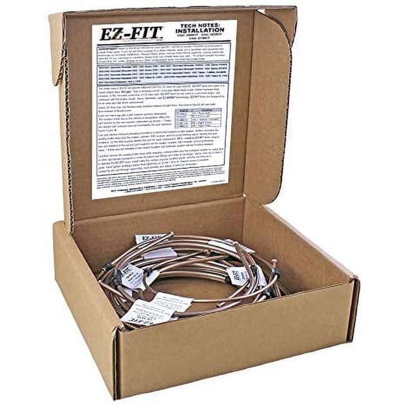 EZ-Fit NiCopp Brake Line Kit Dodge Ram 1500 2000-2001 Extended Cab 78 Inch and Standard Cab 96 Inch Bed RWD