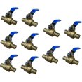 thumbnail interactive-video image 1 of Efield 10-Pack 3/4" PEX Full Port Ball Valve – Lead-Free Brass, Drop Ear, Shut Off Stop 1 of 2