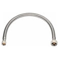 thumbnail image 1 of EZ-Fluid 12" x 1/2" Fip x 3/8" Comp Stainless Steel Braided Flexible Faucet Water Supply Hose Connector line For Bathroom,Kitchen,Outdoor Sink Faucets-1PC, 1 of 5