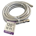 thumbnail image 1 of EZ-Fluid 120" X 1/4" Female Comp x 1/4" Female Comp (10FT) Flexible Refrigerator Icemaker Water Supply Hose Connector line For Portable & Home-1Pc, 1 of 4