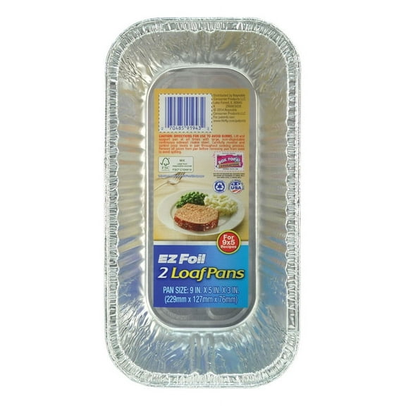 EZ Foil 5 in. W X 9 in. L Loaf Pan Silver