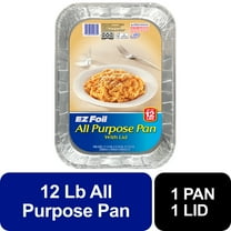 EZ Foil All Purpose Aluminum Pan with Lid, 13 x 9 Inch, 1 Count