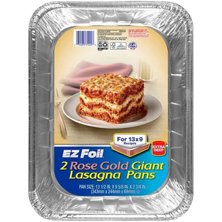 EZ Foil Cake Pans with Lids, 8 x 8 inch, 3 Count 