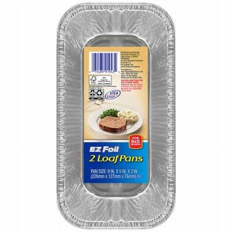 EZ Foil Bake Loaf Pan, 9 x 5 x 3In., 2Pk. 12 Pack