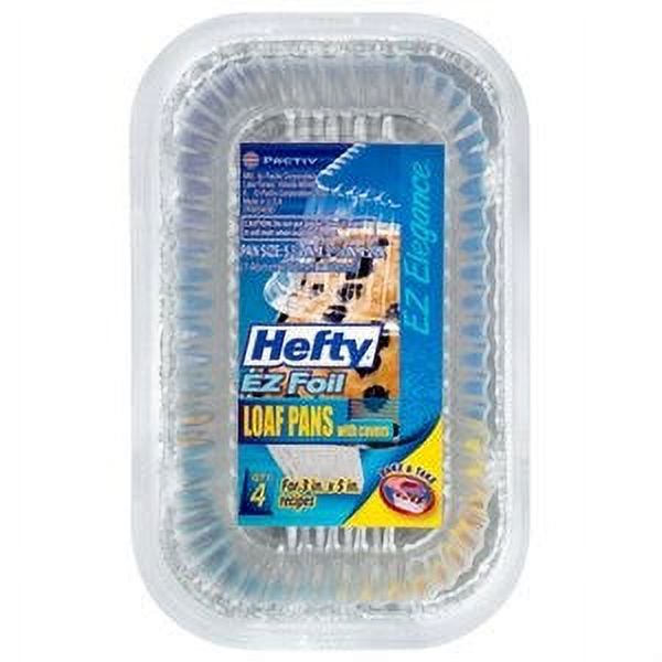 EZ Foil Bake Pan With Lids, Small Loaf, 5.75 x 3.25In., 4Pk. 1 Pack