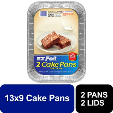 EZ Foil Cake Pans with Lids, 13 x 9 Inch, 2 Count