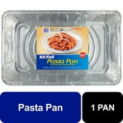 EZ Foil Disposable Pasta Pan, 19.5 x 11.5 inches, Full Size Steam Table Pan, 1 Count